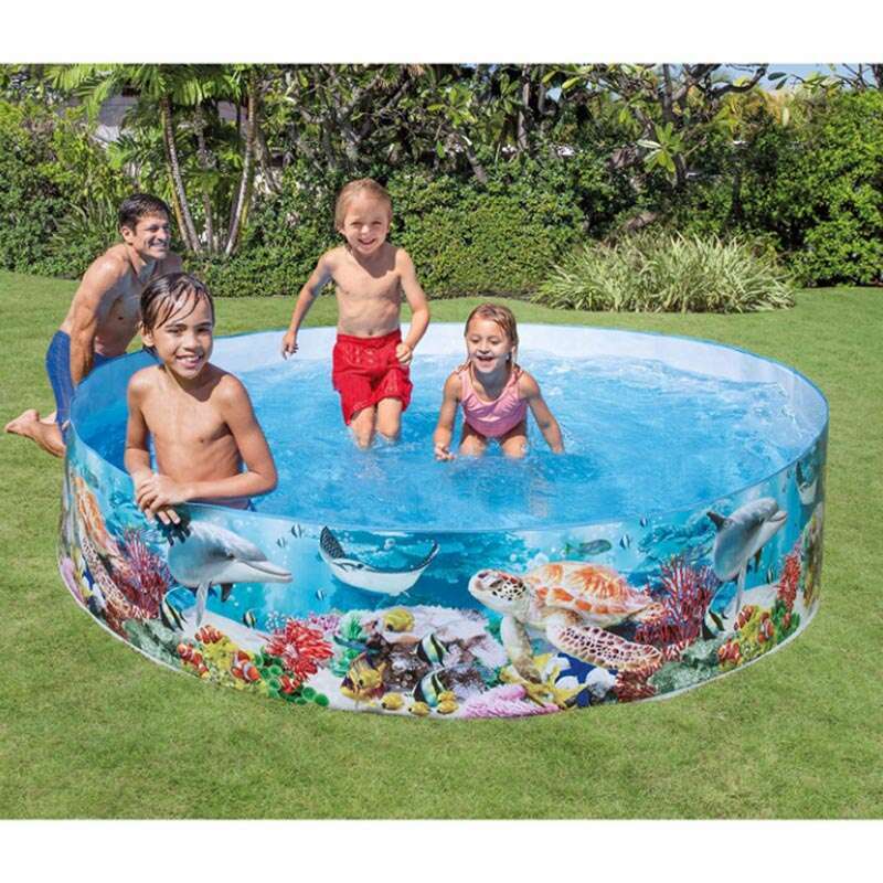 Deep Blue Sea Snapset 244 x 46 cm Kids Pool Deep Blue Sea Snapset 244 x 46 cm Deep Blue Sea Snapset 244 x 46 cm Intex