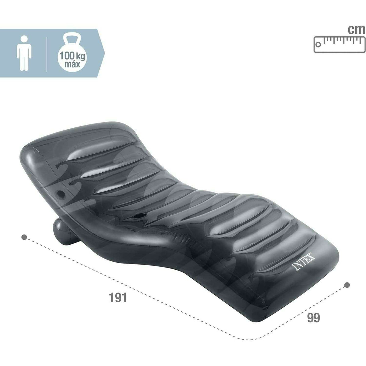 Cool Gray Lounge inflatables Cool Gray Lounge Cool Gray Lounge Intex