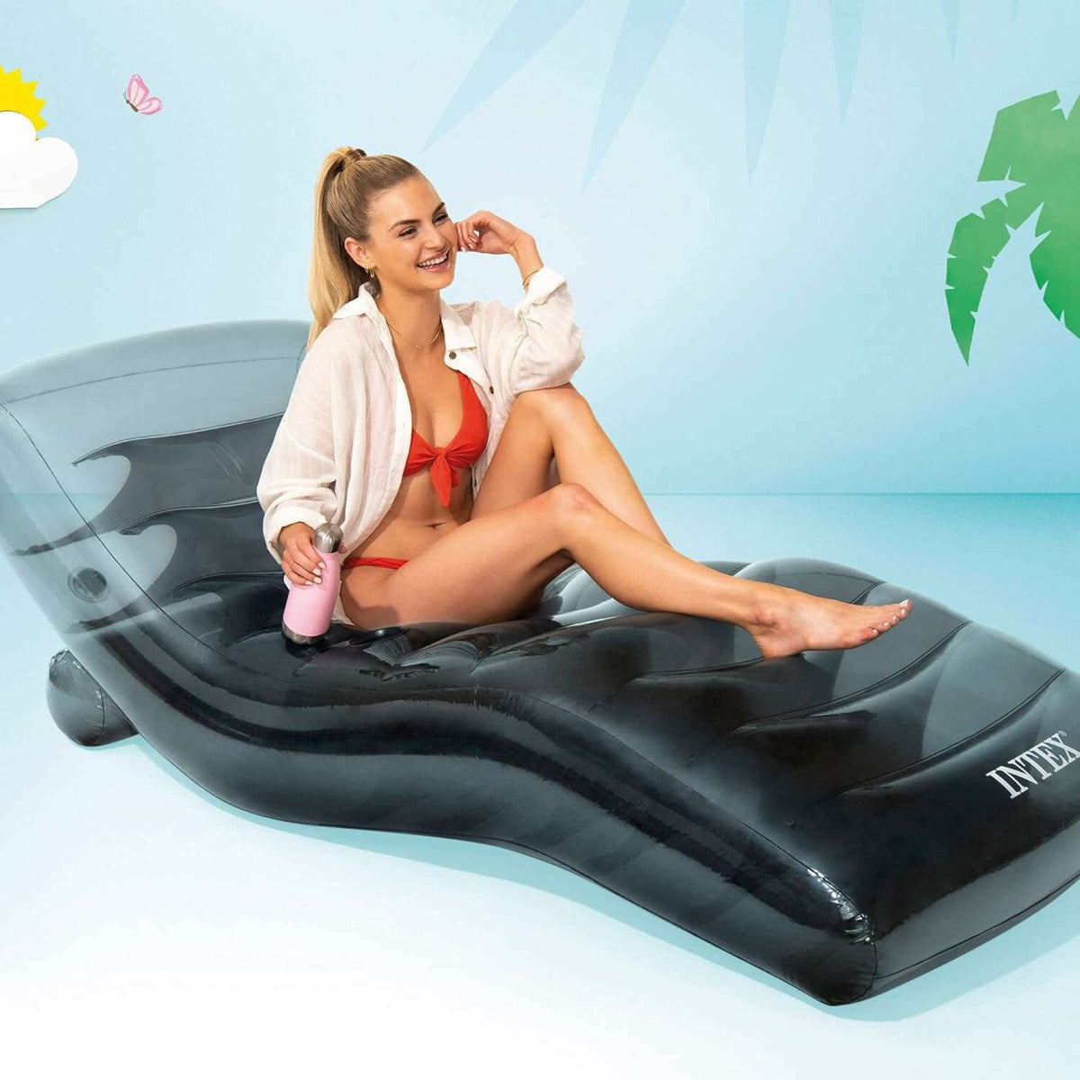 Cool Gray Lounge inflatables Cool Gray Lounge Cool Gray Lounge Intex