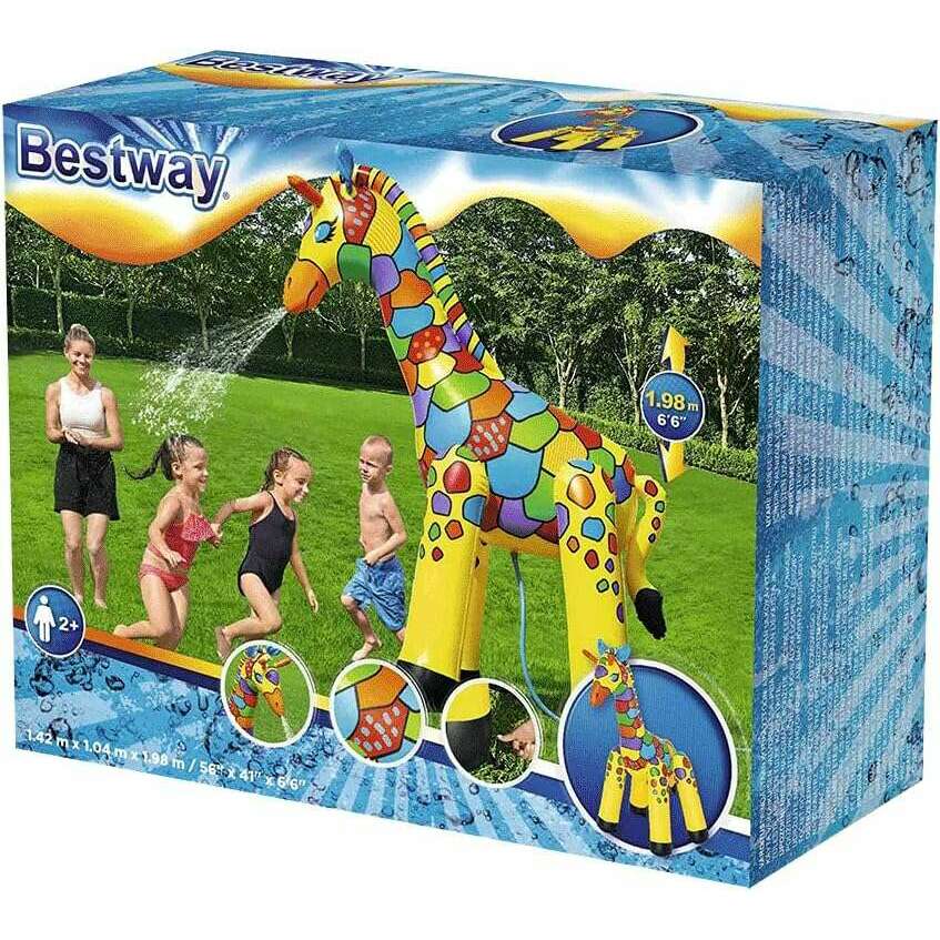 Giraffe Sprinkler, 142x104x198cm Kids Inflatables Giraffe Sprinkler, 142x104x198cm Giraffe Sprinkler, 142x104x198cm Bestway