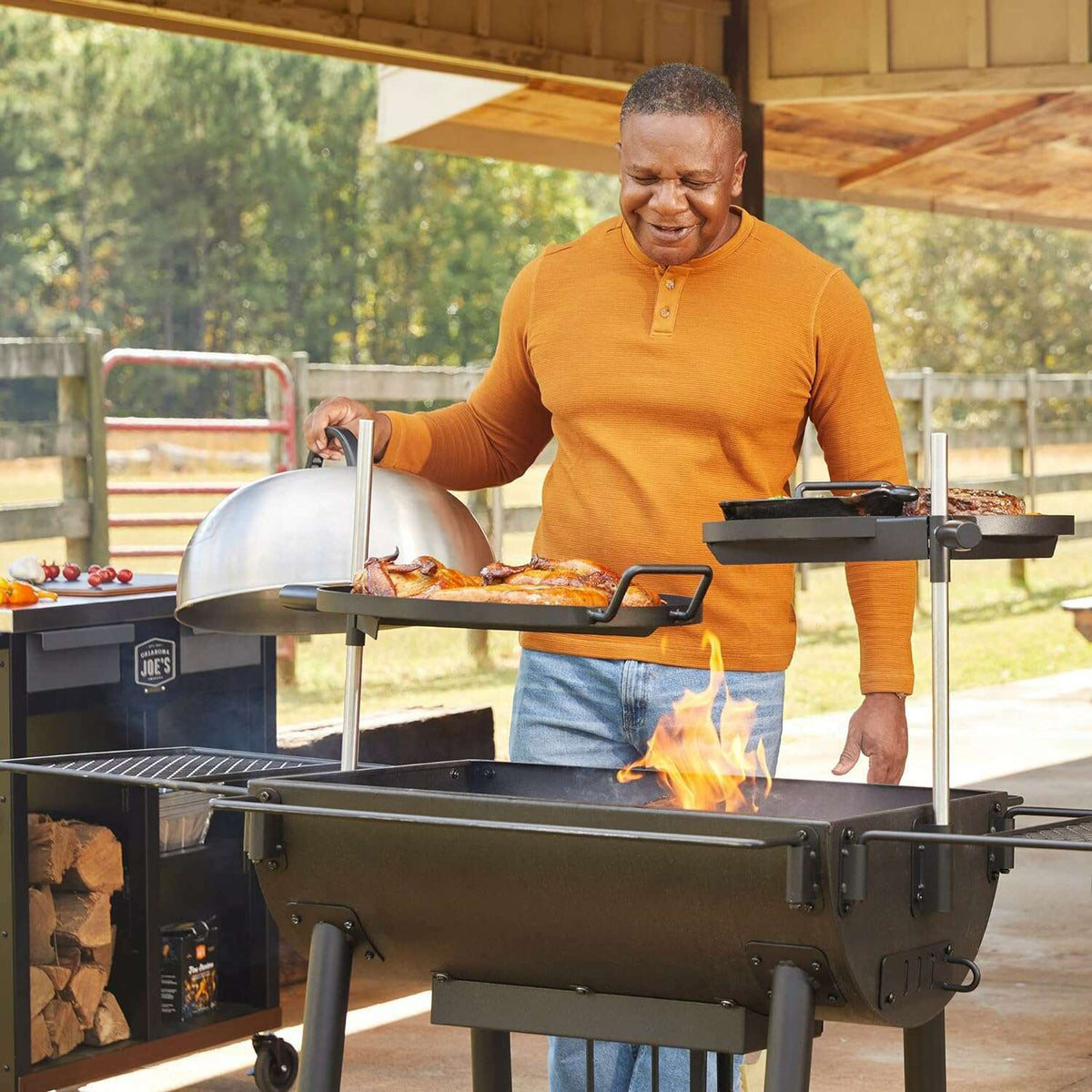 Oklahoma Joe's Firecraft Series Barrel Outdoor Barbque Oklahoma Joe's Firecraft Series Barrel Oklahoma Joe's Firecraft Series Barrel CharBroil