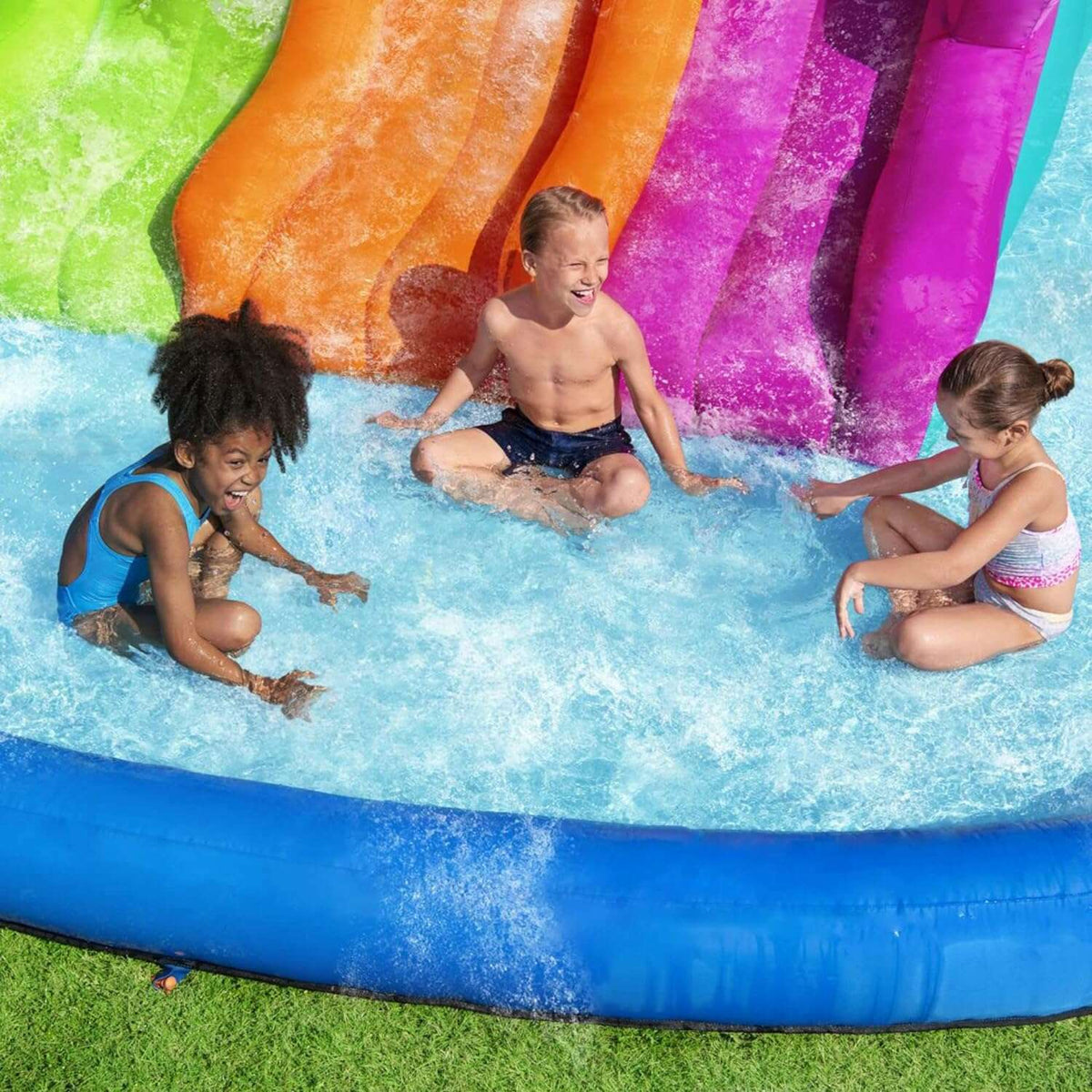 Splash Course Mega Water Park 7.1m x 3.1m x 2.65m Kids Inflatables Splash Course Mega Water Park 7.1m x 3.1m x 2.65m Splash Course Mega Water Park 7.1m x 3.1m x 2.65m Bestway