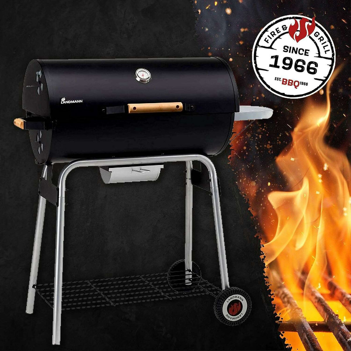 Taurus 660 Charcoal BBQ Outdoor Barbque Taurus 660 Charcoal BBQ Taurus 660 Charcoal BBQ Landmann