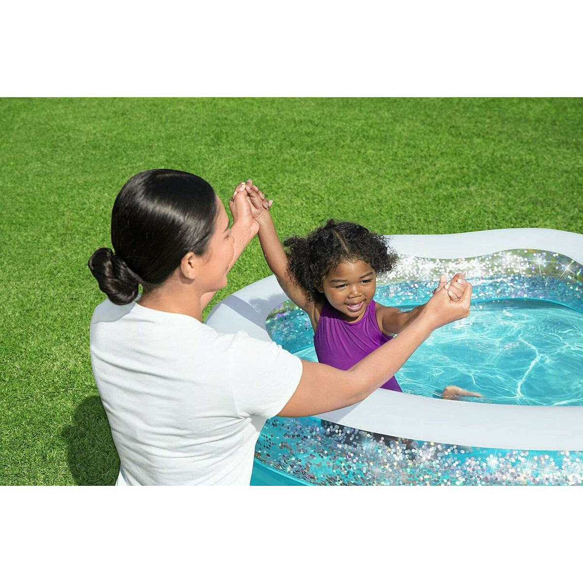 Sparkle Shell Kiddie Pool 150x127x43cm Kids Inflatables Sparkle Shell Kiddie Pool 150x127x43cm Sparkle Shell Kiddie Pool 150x127x43cm Bestway