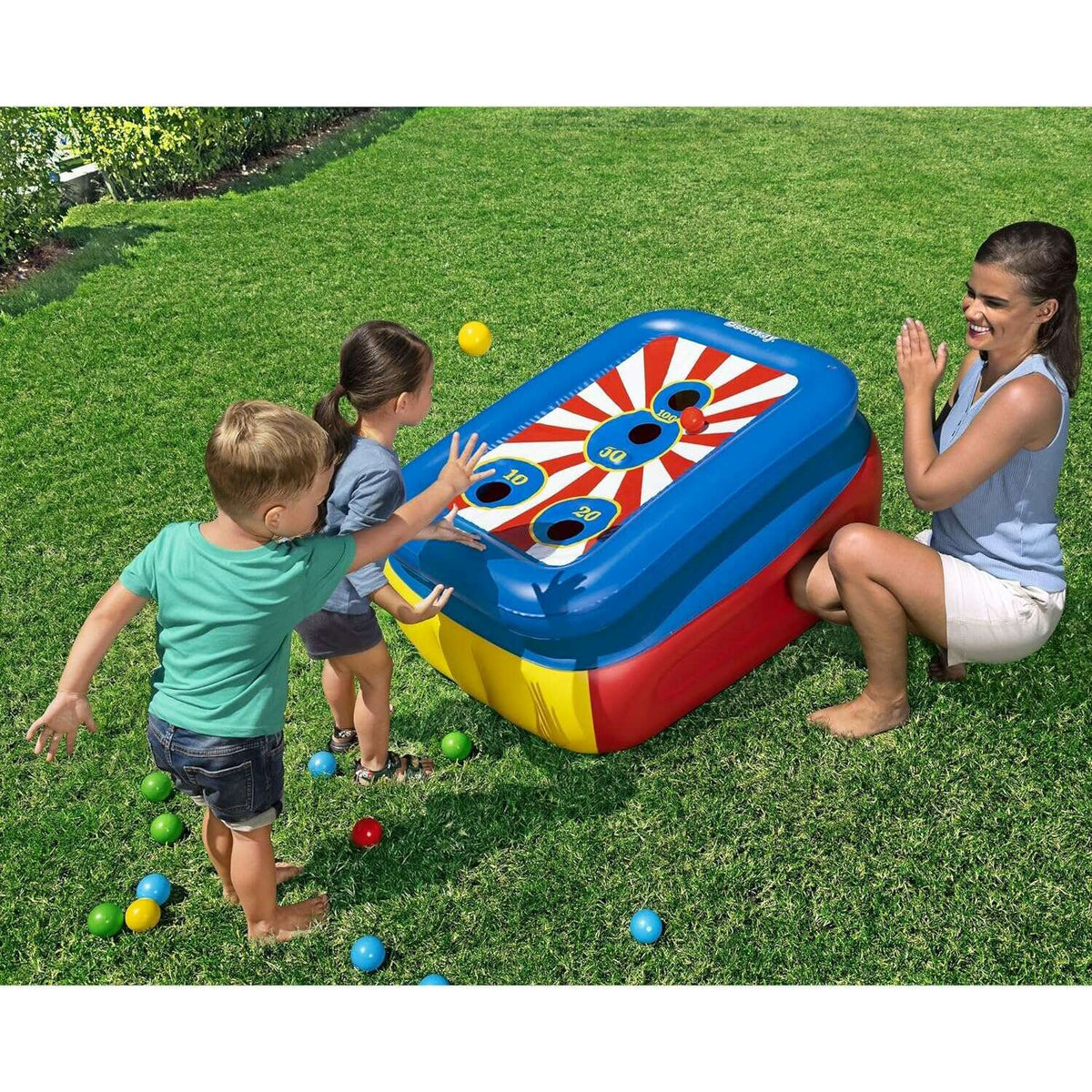 FLIP 'N TOSS Multi Use With 25 Balls Kids Inflatables FLIP 'N TOSS Multi Use With 25 Balls FLIP 'N TOSS Multi Use With 25 Balls Bestway