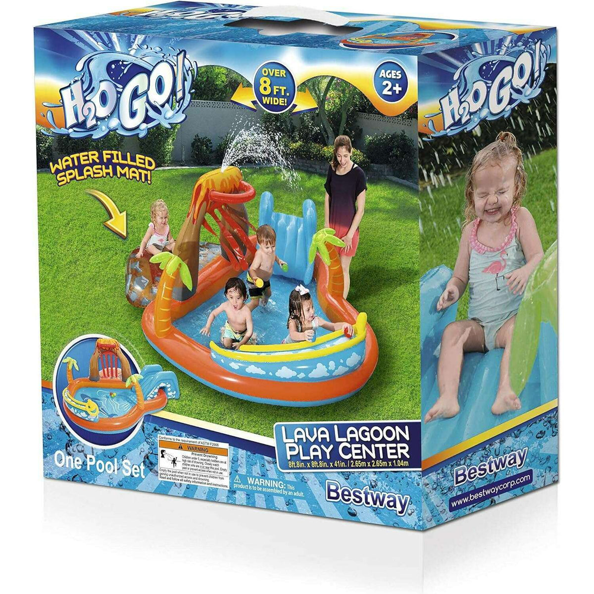 Lava Lagoon Play Center 265x265x104cm Kids Inflatables Lava Lagoon Play Center 265x265x104cm Lava Lagoon Play Center 265x265x104cm Bestway