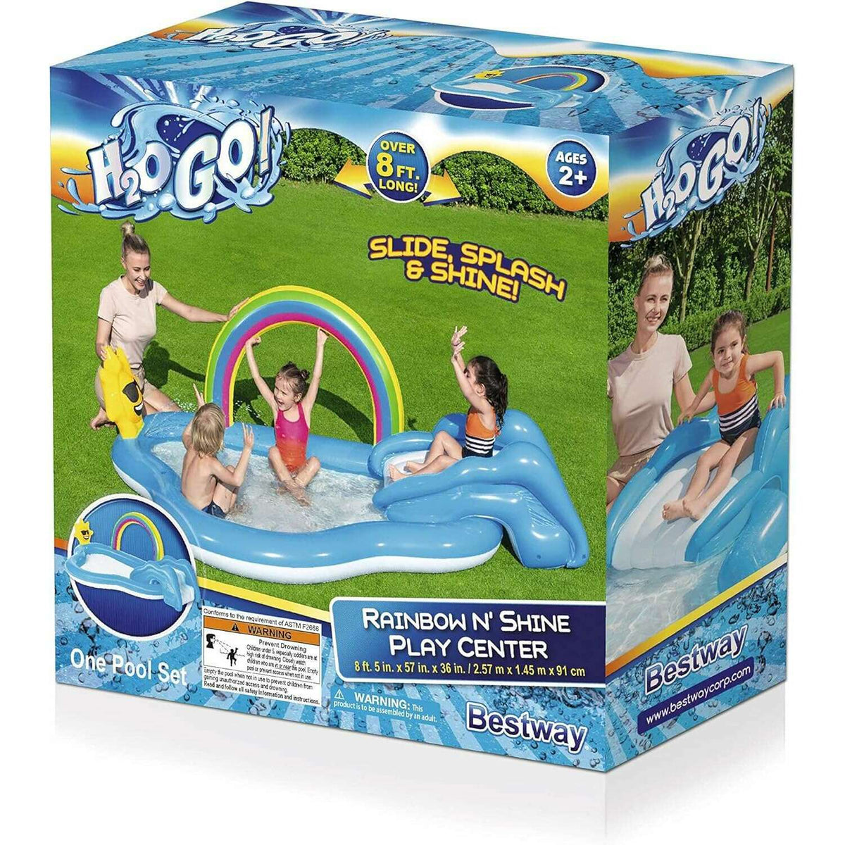 Rainbow N' Shine Play Center 2.57m x 1.45m x 91cm Kids Inflatables Rainbow N' Shine Play Center 2.57m x 1.45m x 91cm Rainbow N' Shine Play Center 2.57m x 1.45m x 91cm Bestway