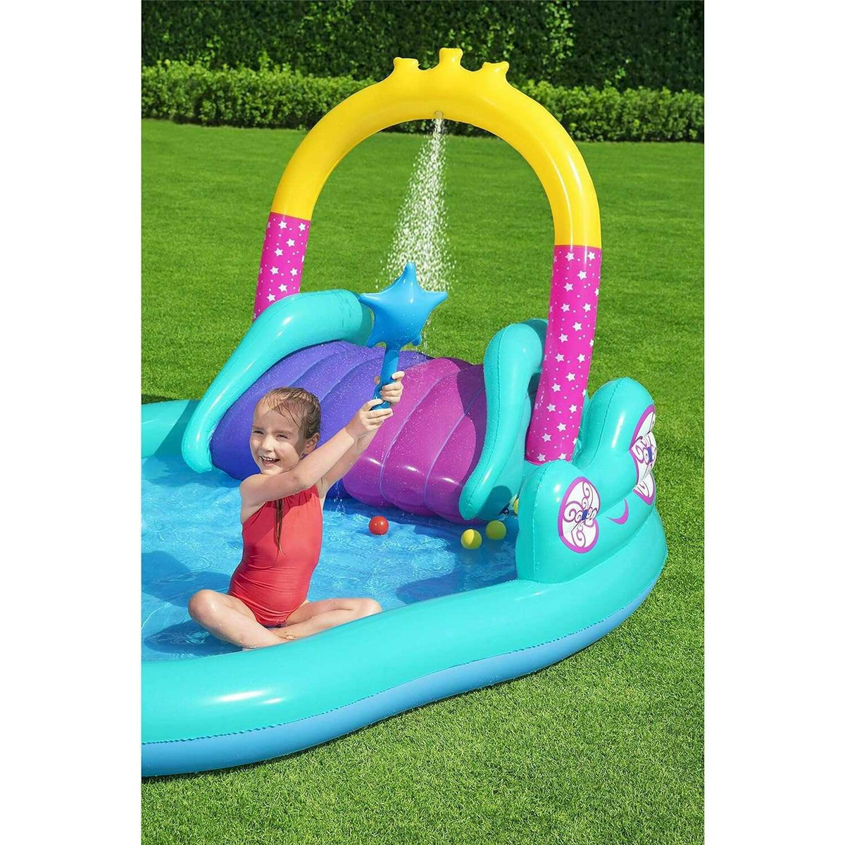 Magical Unicorn Carriage Play Center 274x198x137cm Kids Inflatables Magical Unicorn Carriage Play Center 274x198x137cm Magical Unicorn Carriage Play Center 274x198x137cm Bestway
