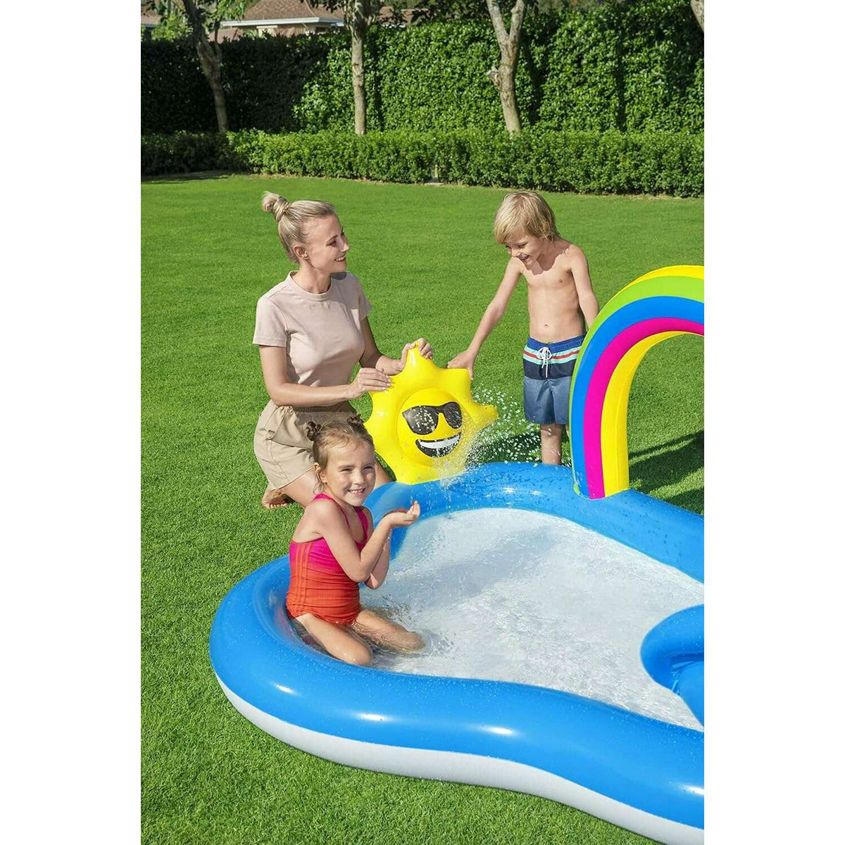 Rainbow N' Shine Play Center 2.57m x 1.45m x 91cm Kids Inflatables Rainbow N' Shine Play Center 2.57m x 1.45m x 91cm Rainbow N' Shine Play Center 2.57m x 1.45m x 91cm Bestway