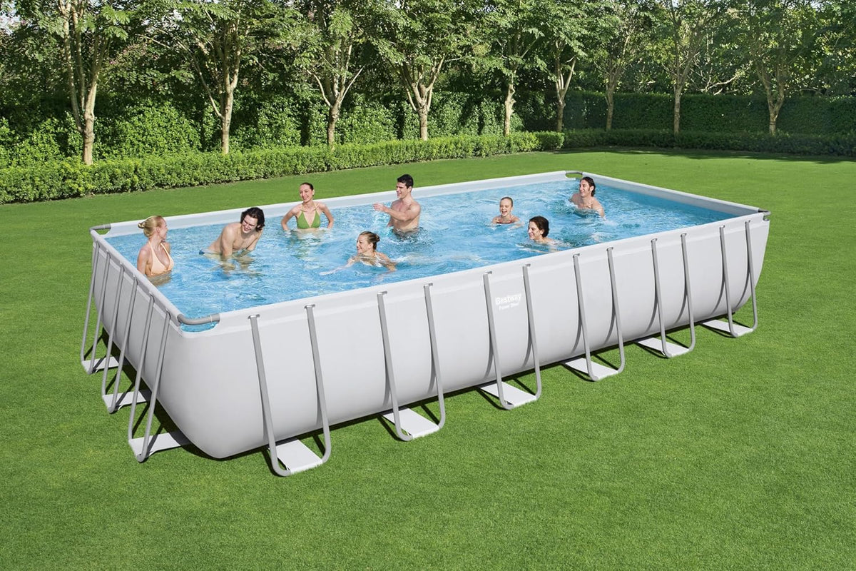 Power Steel Rectangular Pool Set, 732 x 366 x 132 cm  Power Steel Rectangular Pool Set, 732 x 366 x 132 cm Power Steel Rectangular Pool Set, 732 x 366 x 132 cm The German Outlet