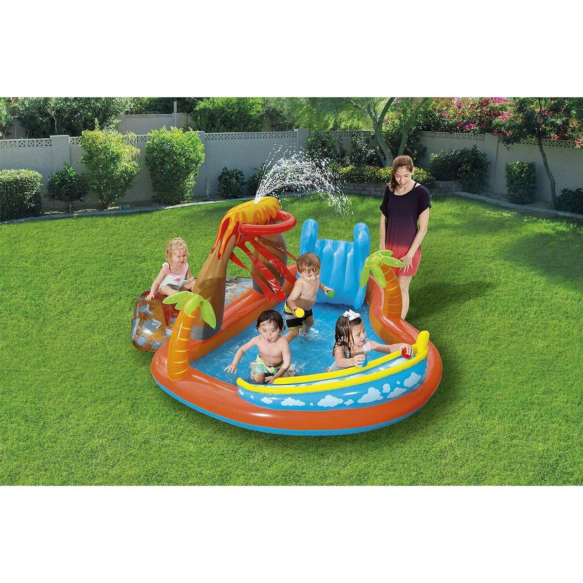 Lava Lagoon Play Center 265x265x104cm Kids Inflatables Lava Lagoon Play Center 265x265x104cm Lava Lagoon Play Center 265x265x104cm Bestway