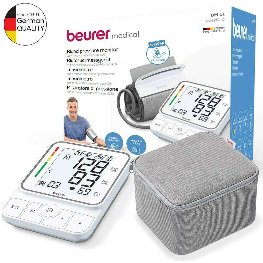 EasyClip Upper Arm Blood Pressure Monitor Blood Pressure Monitors EasyClip Upper Arm Blood Pressure Monitor EasyClip Upper Arm Blood Pressure Monitor Beurer