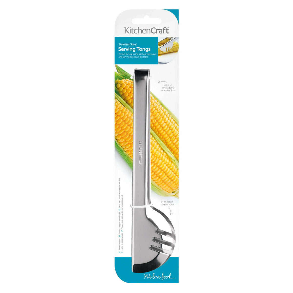 Stainless Steel Deluxe 24cm Serving Tongs Tongs Stainless Steel Deluxe 24cm Serving Tongs Stainless Steel Deluxe 24cm Serving Tongs KitchenCraft