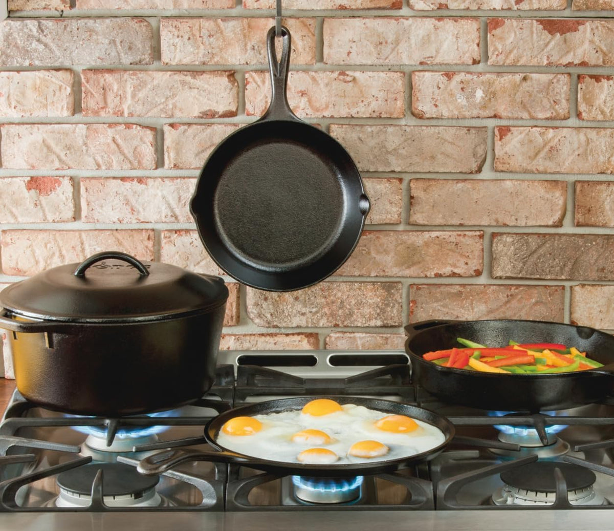 Seasoned Cast Iron 5 Piece Set