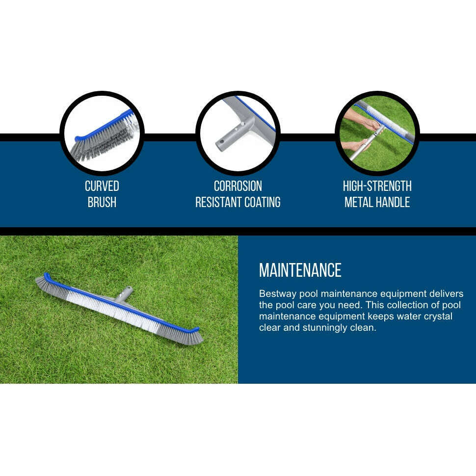 Flowclear AquaBroom Deluxe Pool Brush Head (Head Only) Home Pool Filters & Cleaners Flowclear AquaBroom Deluxe Pool Brush Head (Head Only) Flowclear AquaBroom Deluxe Pool Brush Head (Head Only) Bestway