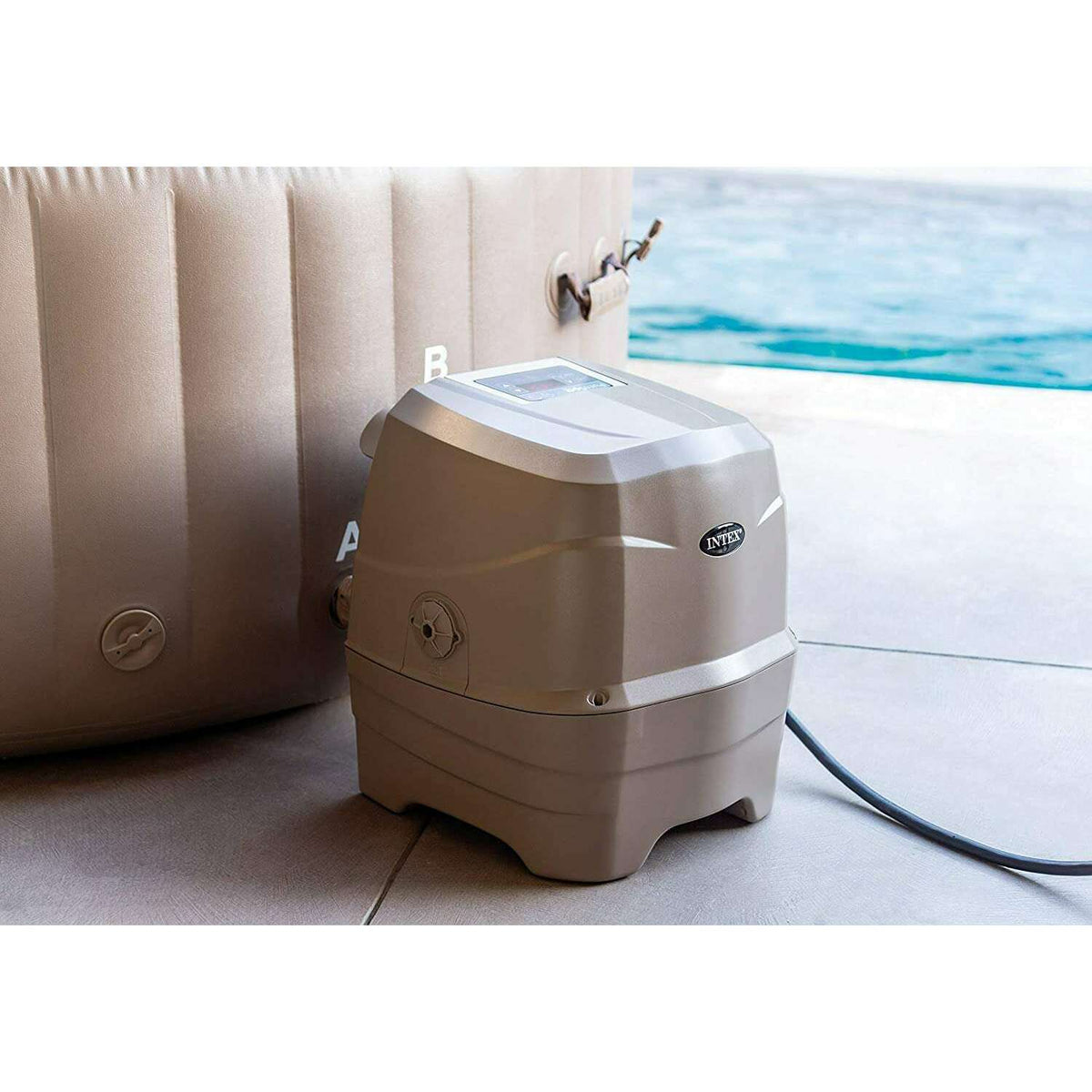 Purespa Bubble Massage 196X71Cm 4Pers Spa Bubble Pools Purespa Bubble Massage 196X71Cm 4Pers Purespa Bubble Massage 196X71Cm 4Pers Intex
